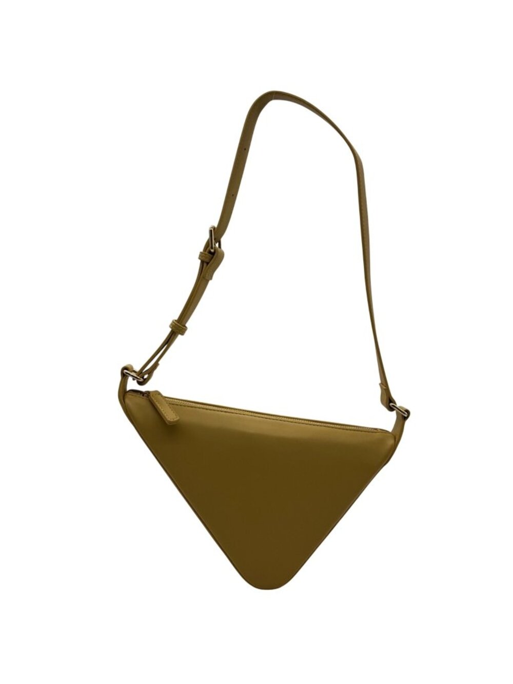 MMS Brown Leather Shoulder Bag